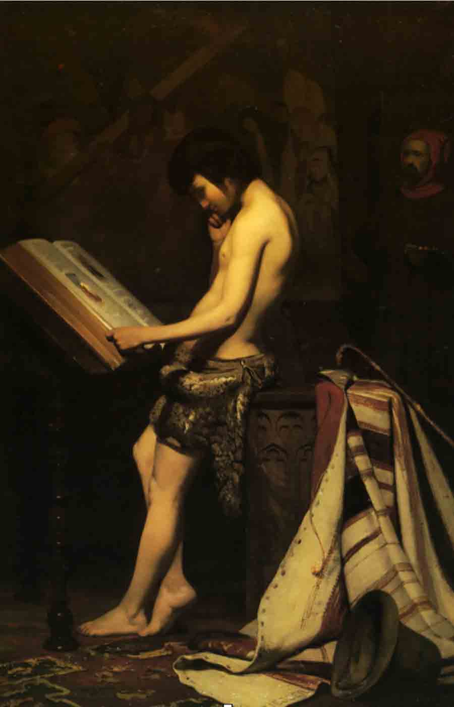 Ziegler, Jules (1804-1856) Giotto dans l’atelier de Cimabue (1847 ca.) - Bordeaux, Musée de Beaux-Arts