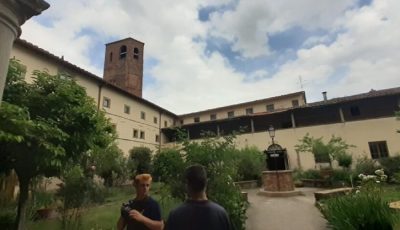 Studenti al monastero di Santa Caterina. Elaborazione