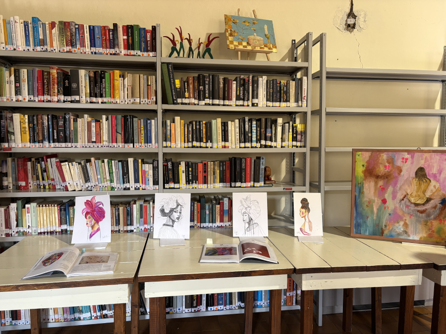 Alcuni dei lavori di pittura di Rachele