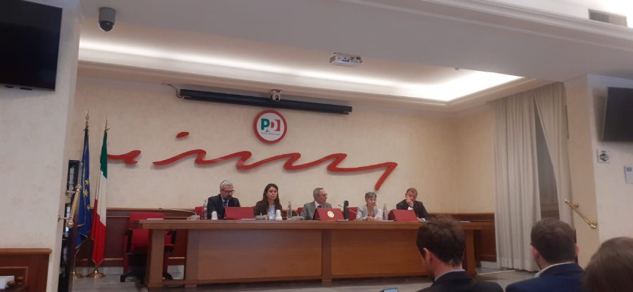 I relatori Dario Parrini, Simona Bonafe, Marco Semplici, Elisabetta Boni, Federico Ignesti