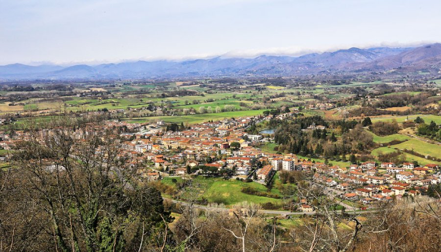 Panorama di Vicchio dal colle di Montesassi