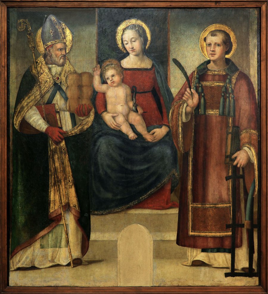 Madonna in trono col Bambino tra i santi Giusto e Lorenzo, sec. XVI - Museo Beato Angelico di Vicchio